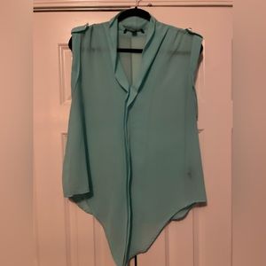 Summer Sleeveless Blouse Tie-In Front